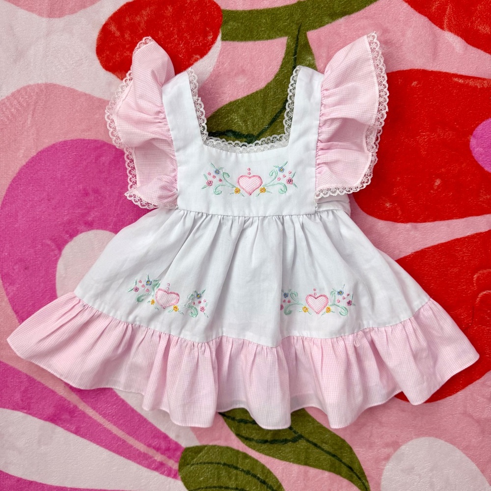 Vintage pinafore toddler dress
